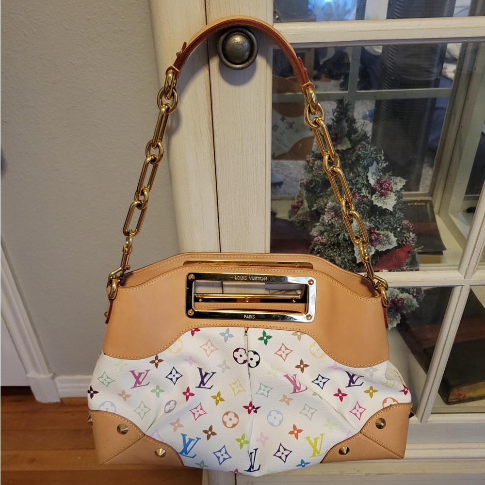 Louis Vuitton Multicolor Monogram Judy MM Shoulder Bag -Gently Loved w/ receipt